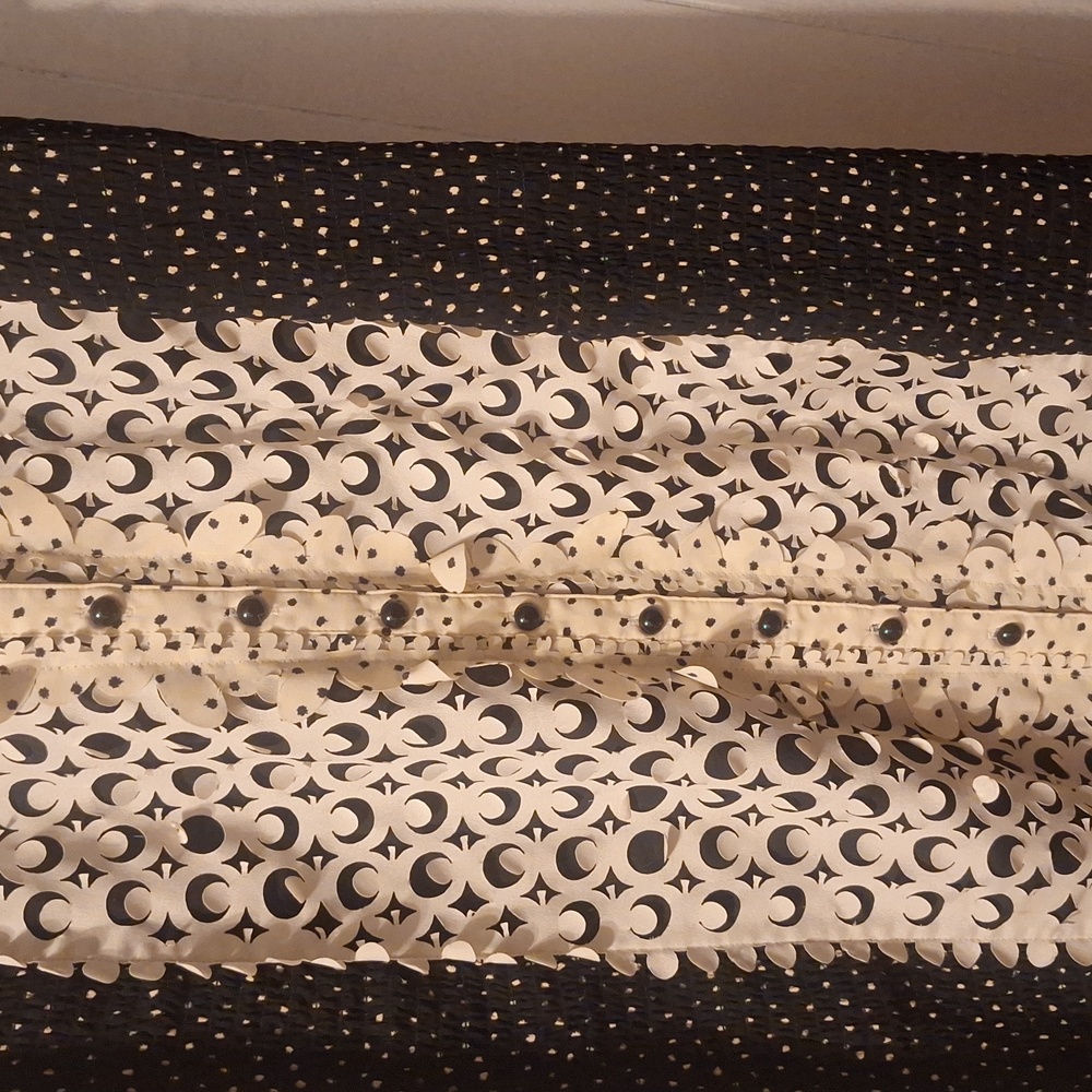 Byron Lars Black and Cream Lace Midi Dress - Picture 3 of 7